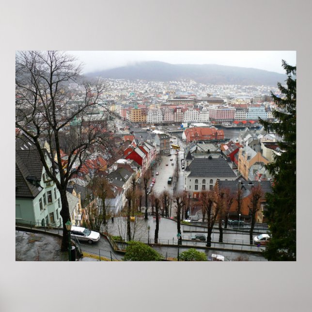 Poster, Bergen from Skansen Poster (Front)