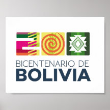 Poster bicentenario de Bolivia