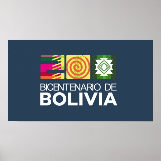 Poster bicentenario de Bolivia (Front)