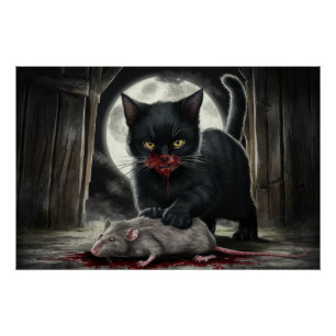 Poster Black Cat and Rat 08