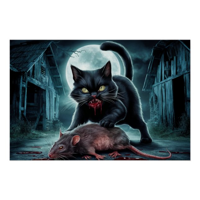 Poster Black Cat and Rat 11 (Front)
