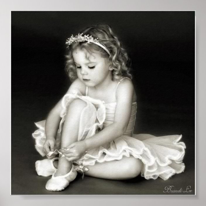 Poster - Black & White Ballerina Photo | Zazzle.co.uk