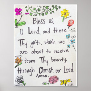 Poster - Blessing before meals