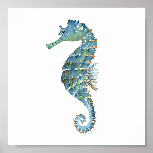 Poster - Blue Seahorse (Front)