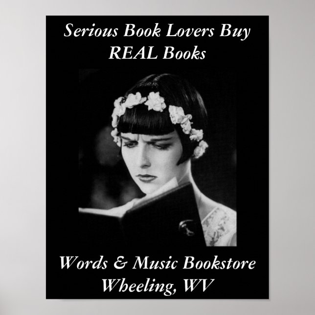 poster book lovers bookstore wheeling WV. (Front)