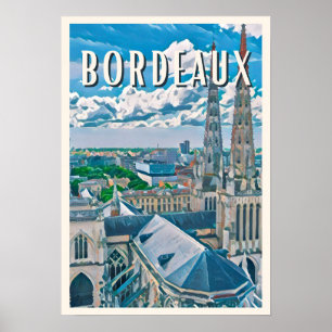 Poster Bordeaux Photo Vintage