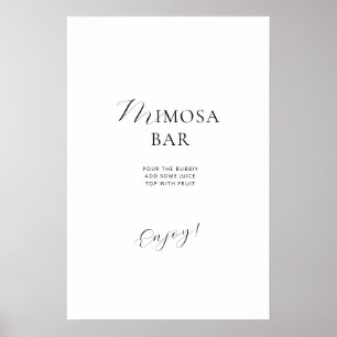 Poster Bridal Shower in an elegant style.