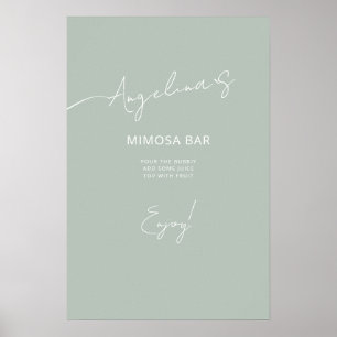 Poster Bridal Shower in an elegant style.