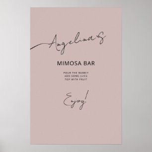 Poster Bridal Shower in an elegant style.