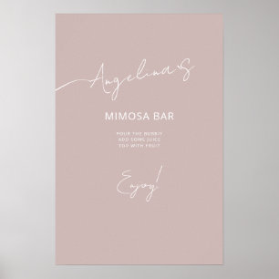 Poster Bridal Shower in an elegant style.