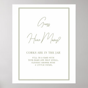 Poster Bridal Shower in an elegant style.