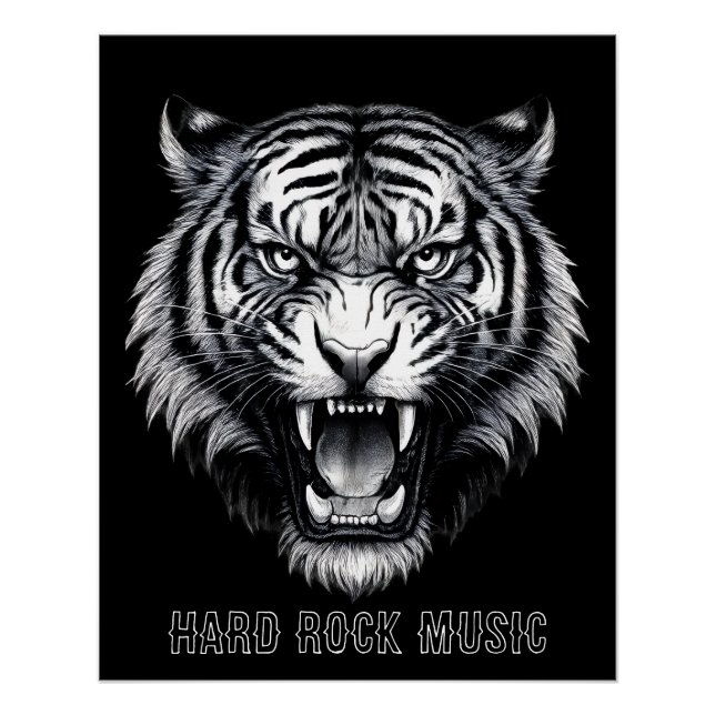 Poster brillant Hard Rock Music (Front)