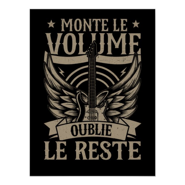 Poster brillant Rock Music (Front)