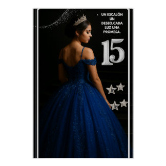 Póster brillante Sueños de Quinceañera Poster