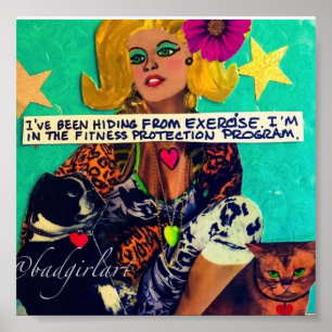 Poster by bad girl art
