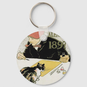 Poster Calendar 1897 Key Ring