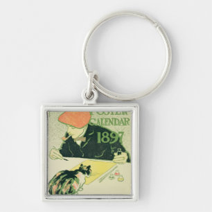 Poster Calendar, pub. by R.H. Russell & Son, 1897 Key Ring