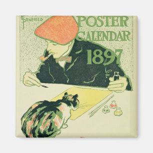 Poster Calendar, pub. by R.H. Russell & Son, 1897 Magnet