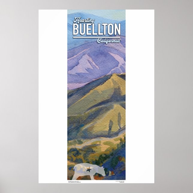 Poster - California Mountains  (Front)