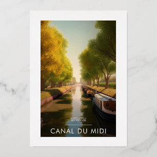 Poster Canal du Midi - France - illustration