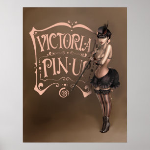 POSTER/CANVAS PRINT ·  victorian pinup