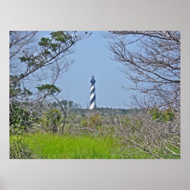 Poster Cape Hatteras Lighthouse from Wetlands (Front)