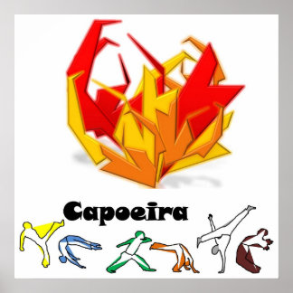 poster capoeira fogo axe