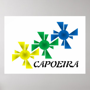 poster capoeira martial arts print