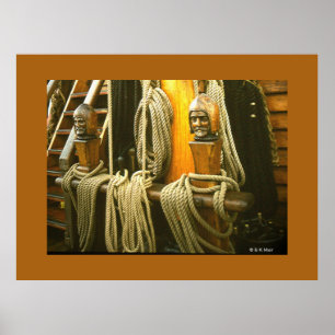 Poster - Capstans and rope