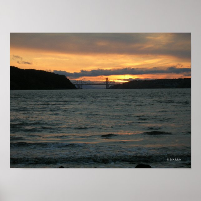 Poster - Carquinez Sunset (Front)