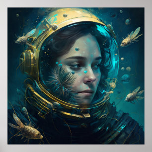 Poster casque spatial