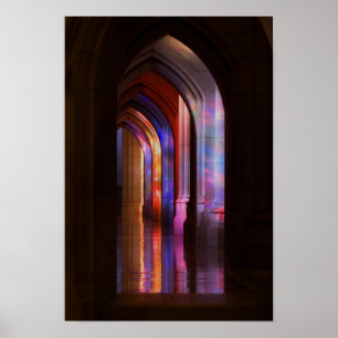 Poster - Cathedral Stained Glass Illumination