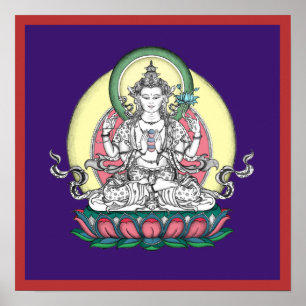 POSTER Chenrezig / Avalokiteshvara - from $14.25