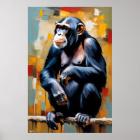 Poster | Chimpanzee | art