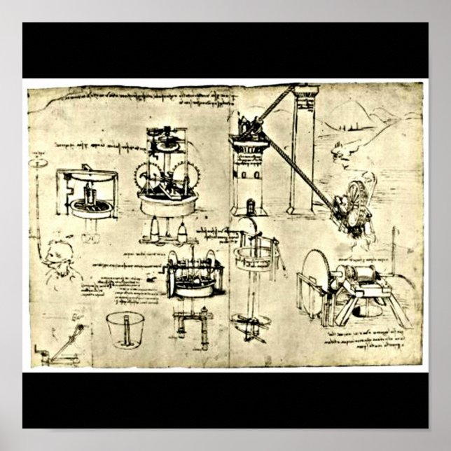 Poster-Classic/Vintage-Leonardo da Vinci 18 Poster (Front)