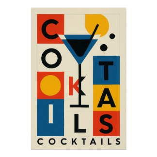 Poster Cocktails - Structured Style