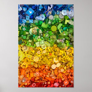 Poster: Color Spectrum of board game pieces Poster