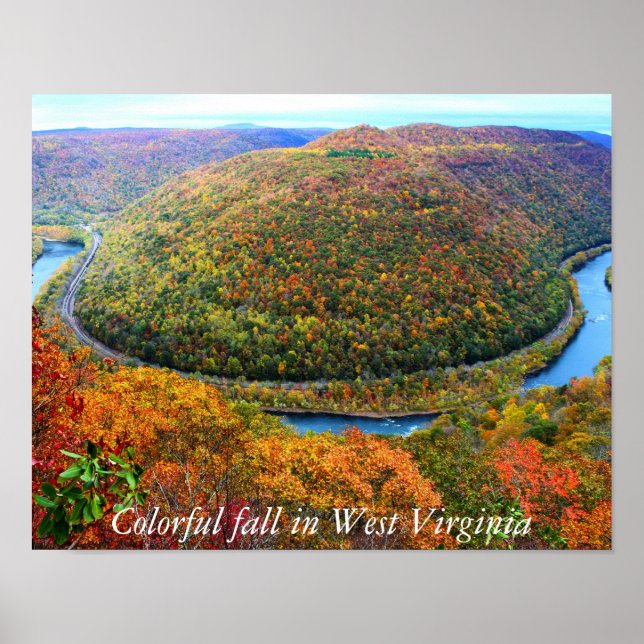 Poster Colourful fall in West Virginia (Front)