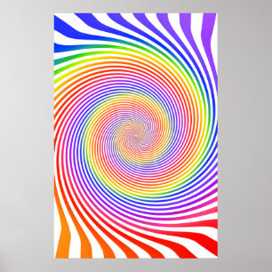 Poster: Colourful Spiral Design Poster