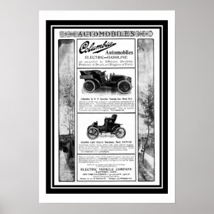 Poster Columbia Car 1903 Advertisement