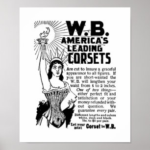 Poster Corsets The Ladies World January 1896