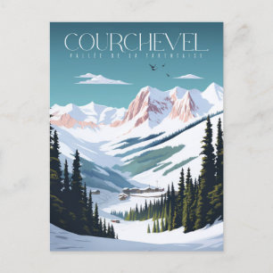 Poster Courchevel - France - Auvergne-Rhône-Alpes Postcard