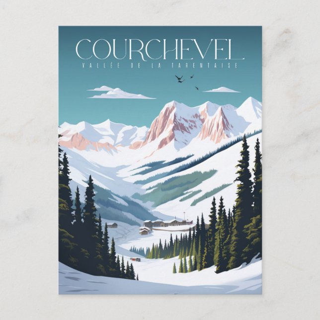 Poster Courchevel - France - Auvergne-Rhône-Alpes Postcard (Front)