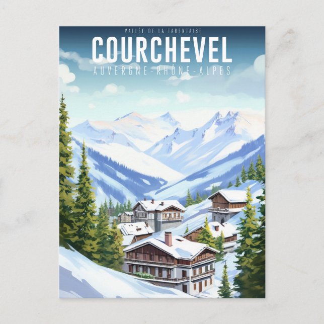 Poster Courchevel - France - Auvergne-Rhône-Alpes Postcard (Front)