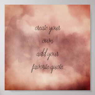 poster create your own watercolor design modern