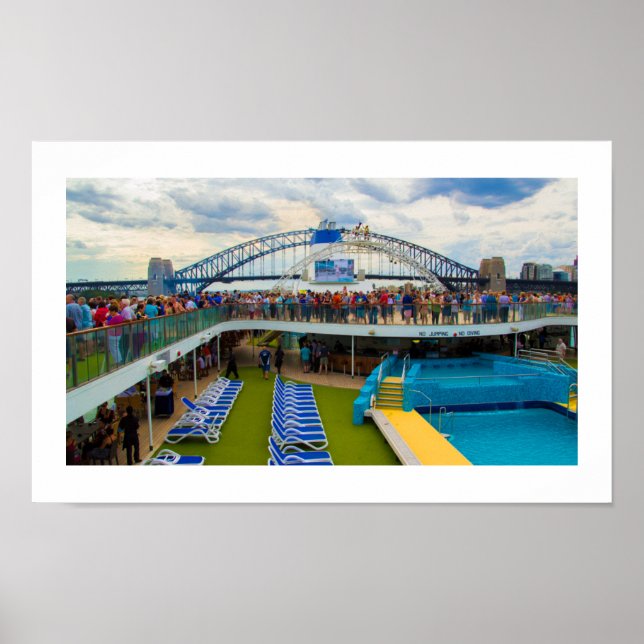 Poster | Cruise Ship Sydney Harbour Bridge (Front)