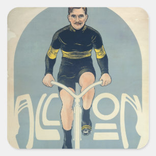 Poster depicting Francois Faber Square Sticker