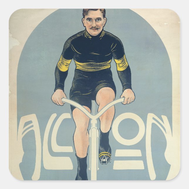 Poster depicting Francois Faber Square Sticker (Front)