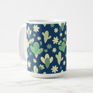 Poster Desert Cactus & Succulent Pattern Coffee Mug