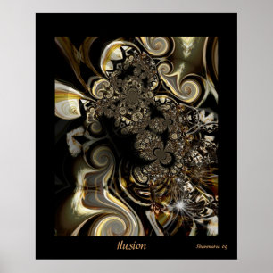 Poster Digital Abstract Art Ilusion